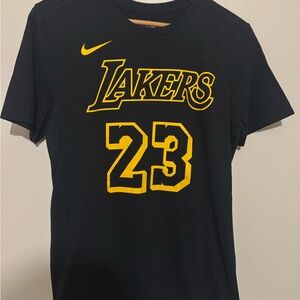 Nike Black and Yellow Lakers LeBron James T-Shirt